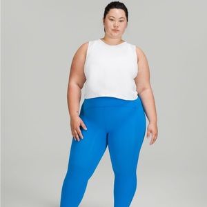 Lululemon sculpt cropped tank top size 6